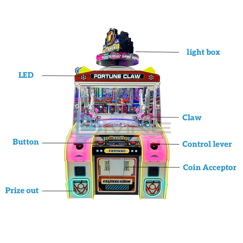 Claw Crane Machine Manufacturer - High-quality Indoor 4 Players Coin Operated Metal Plastic Prize Game