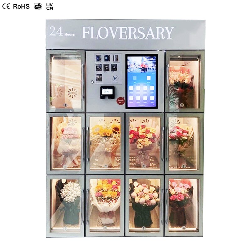 Flower Vending Machine Manufacturer - Factory Price Custom Automatic Self Service with Cooler