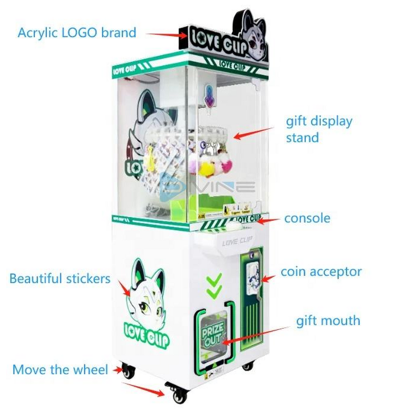Vending Machine Manufacturer - Quality Certification Coin-Operated Clamp Machine with Controllable Prize Clip