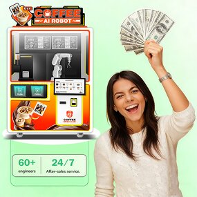 Drink Robot Vending Machine Manufacturer - Customized Hot Divine Milk Coffee Tea Unmanned Kiosk