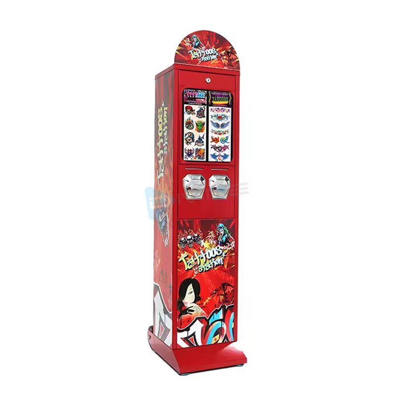 Sticker Vending Machine Manufacturer - Coin Operated for Cartoon Tattoo Photo