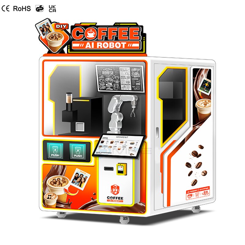 Robot Vending Machine Manufacturer - Factory Self-Service Automatic AI Intelligent for Bubble Tea Coffee