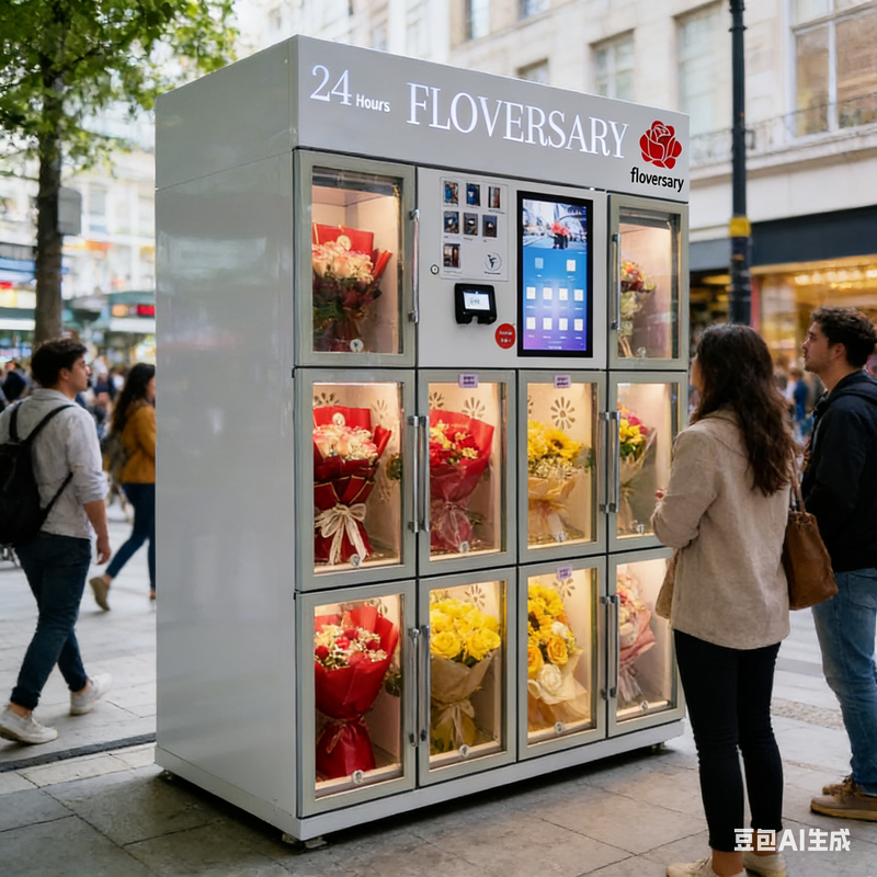 Flower Vending Machine Manufacturer - Hot Outdoor Indoor Commercial 24 Hours Unmanned Bouquets