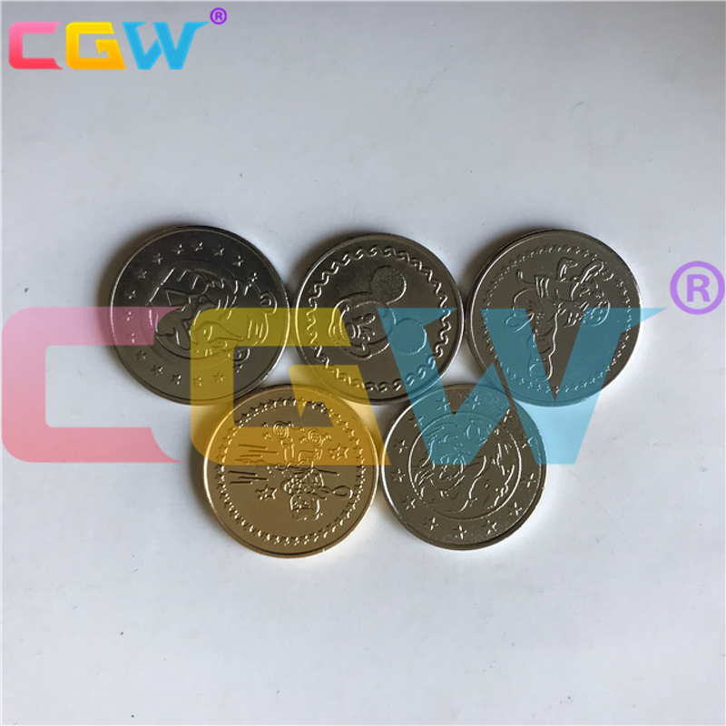 Custom Metal Token - Manufacturer - CGW Car Wash Game Machine Logo Custom Tokens