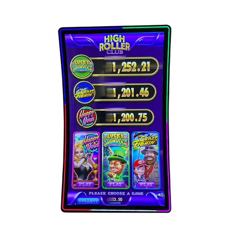 Touch Screen Monitor Manufacturer - HJKX 43 Inch PCAP Sensor Curved Capacitive with LCD 3M RS232