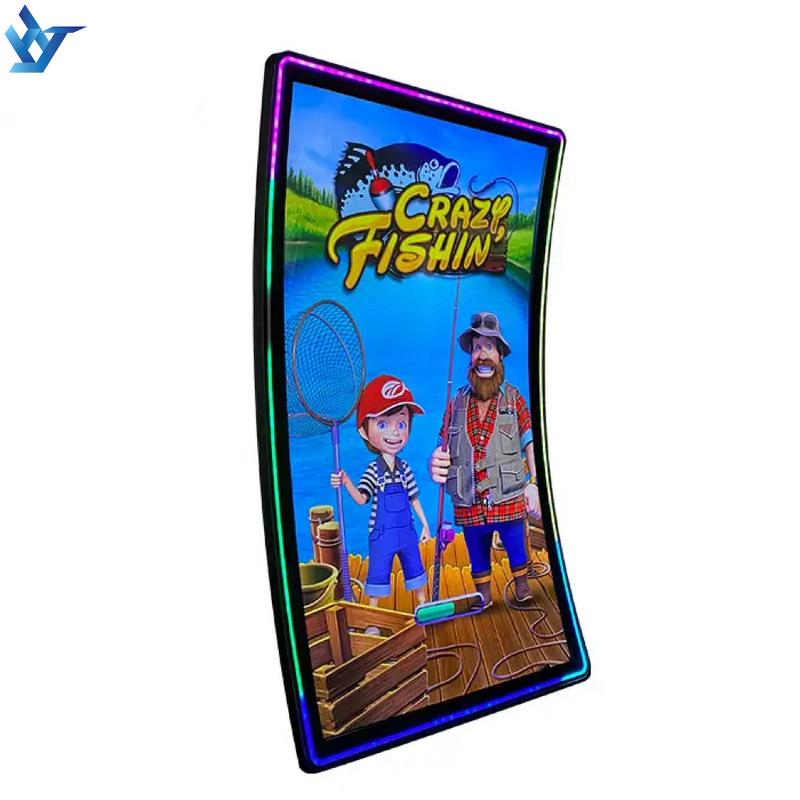 Touch Screen Monitor Manufacturer - HJKX 43 Inch PCAP Sensor Curved Capacitive with LCD 3M RS232