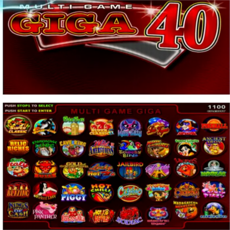 Game PCB Manufacturer - HJKX African Hot Selling Multi Game GIGA XXXL 40 in 1 Aideo