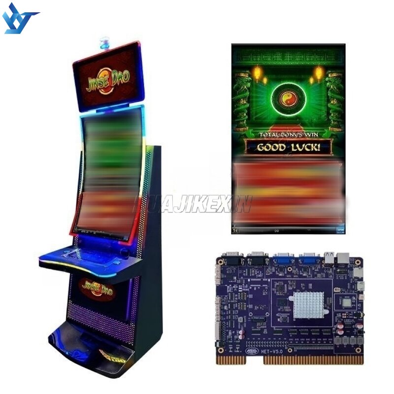 Video Game Machine Manufacturer - 43 Inch Curved Touch Screen Skill Games Jinse Dao 4 in 1