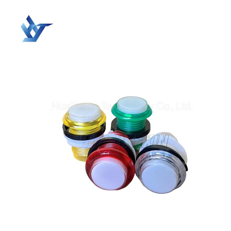 Arcade Button Manufacturer - 12V LED Illuminated with Switch for Game Machine Parts