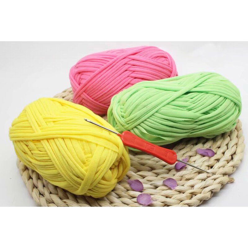 T-Shirt Yarn - Manufacturer - Thick Elastic Fabric Crochet Bag Blanket Cushion
