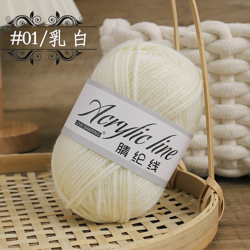 Acrylic Yarn - Manufacturer - 100% 4 Ply Hand-knitted Crochet Slippers Cushion