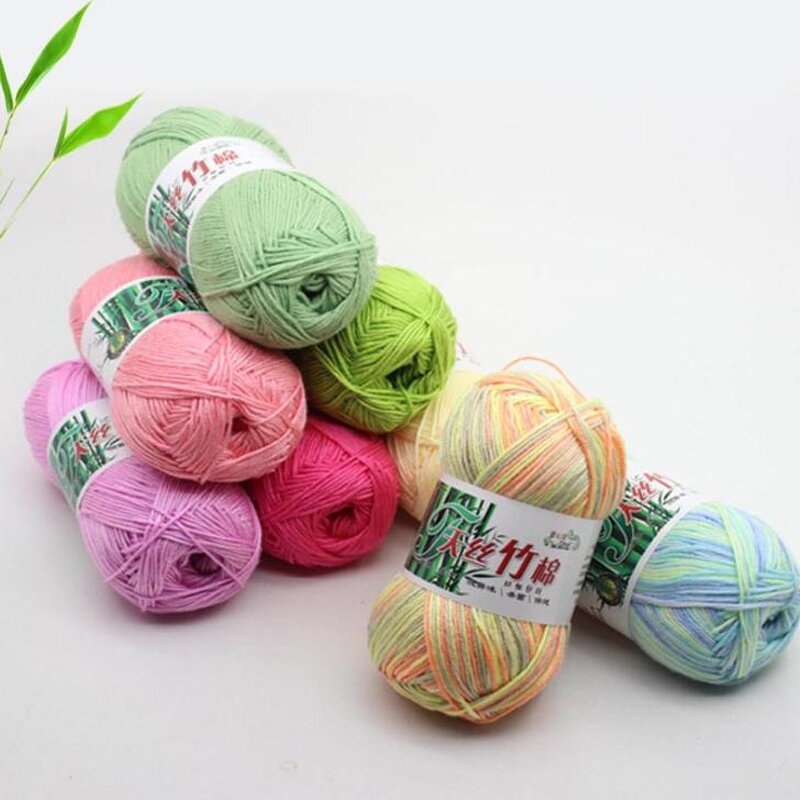 Bamboo Cotton Yarn - Manufacturer - High Quality Organic Baby 50g/ball Fancy