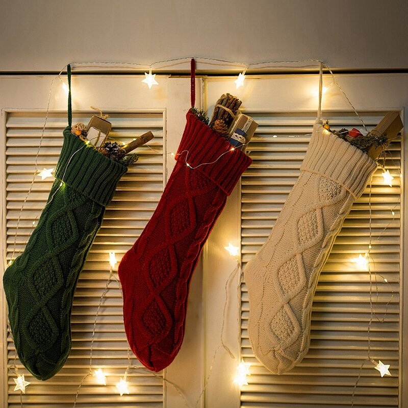 Christmas Stocking - Manufacturer - Personalized Cable Knit Hanging Festive