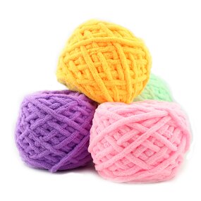 Baby Chenille Yarn - Manufacturer - 100g Wholesale Polyester Chunky Knit Crochet