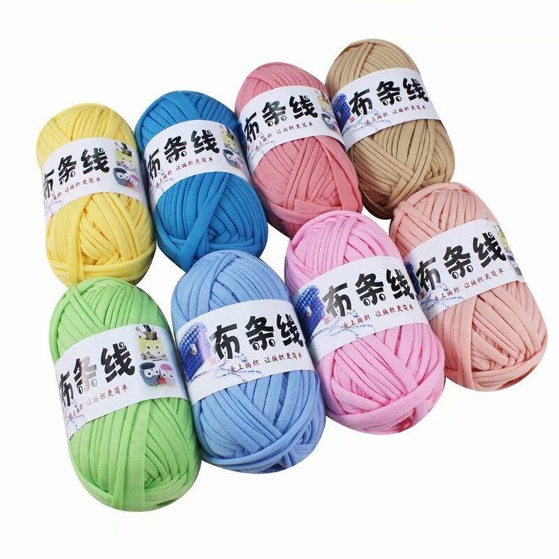 Polyester T-Shirt Yarn - Manufacturer - 100% Solid Color Dyed Fancy Crochet DIY