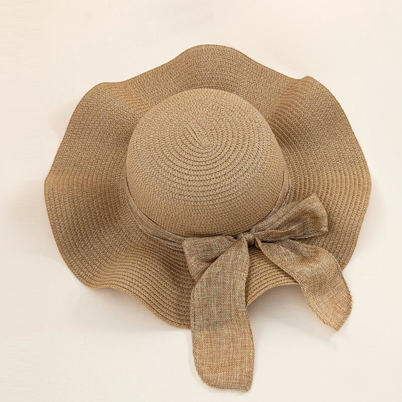 Straw Sun Hat - Manufacturer - Women's Foldable Wide Brim Beach Cowboy Outdoor