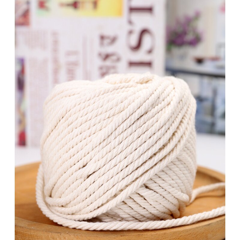 Twisted Macrame Cord - Manufacturer - 3mm-6mm Colorful Single Strand Cotton Rope