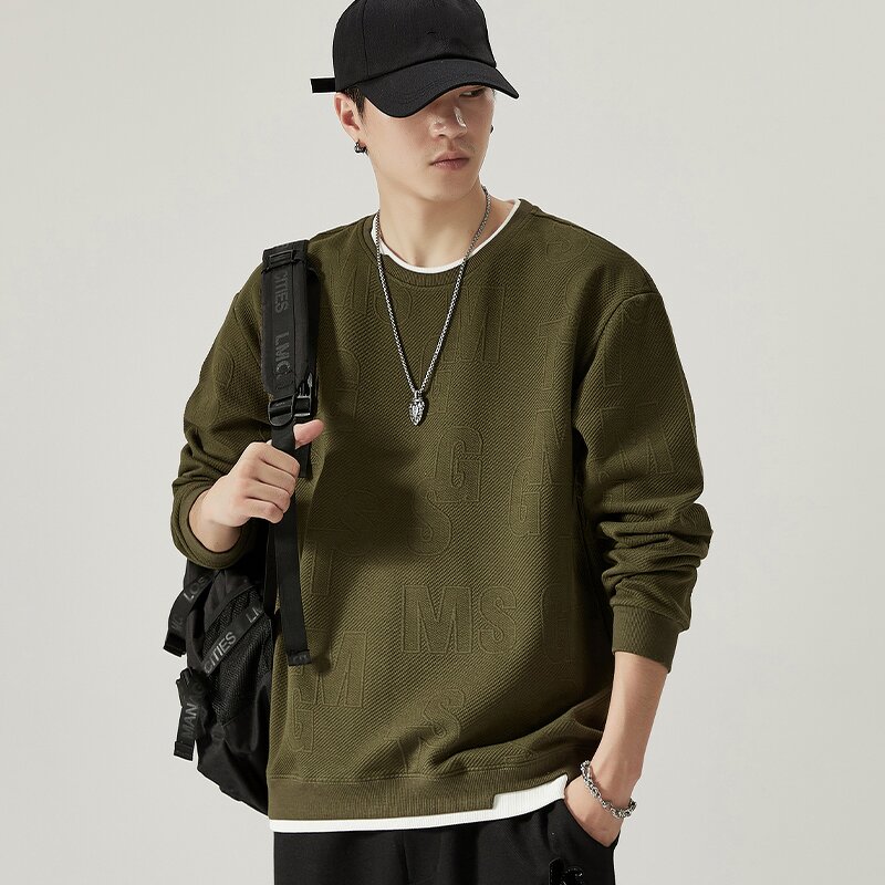 Men's Long Sleeve - Manufacturer - Fashion Brand Loose Casual Woven Winter