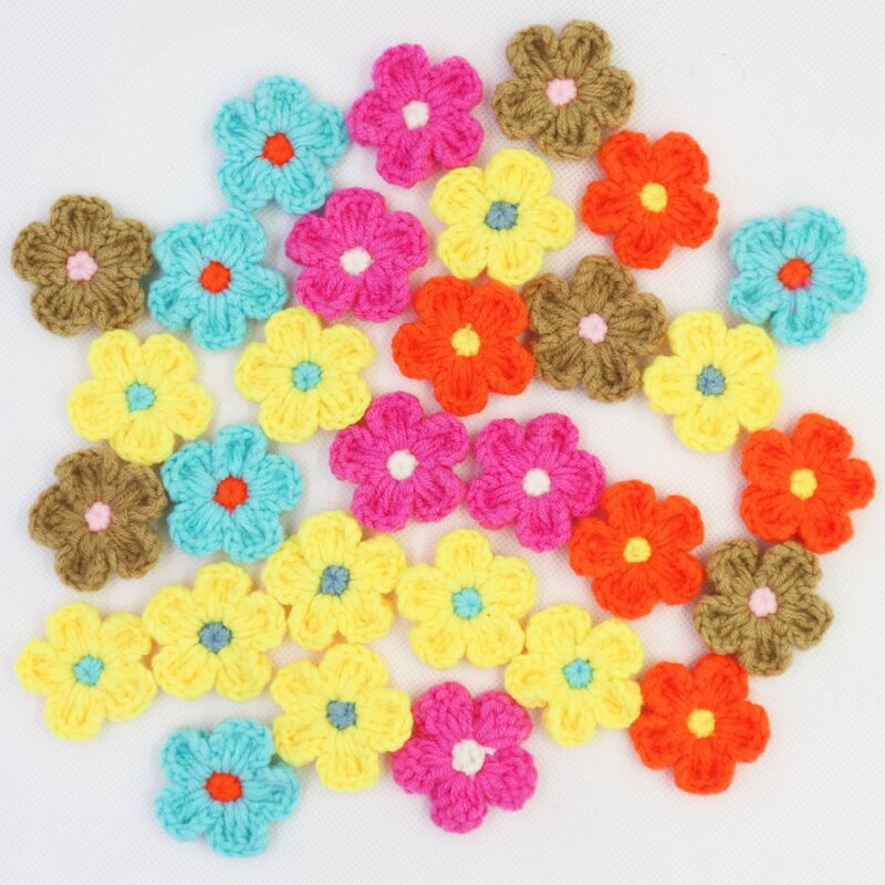 Crochet Flower Appliques - Manufacturer - Custom Handmade Sewing Bow Dress Decor