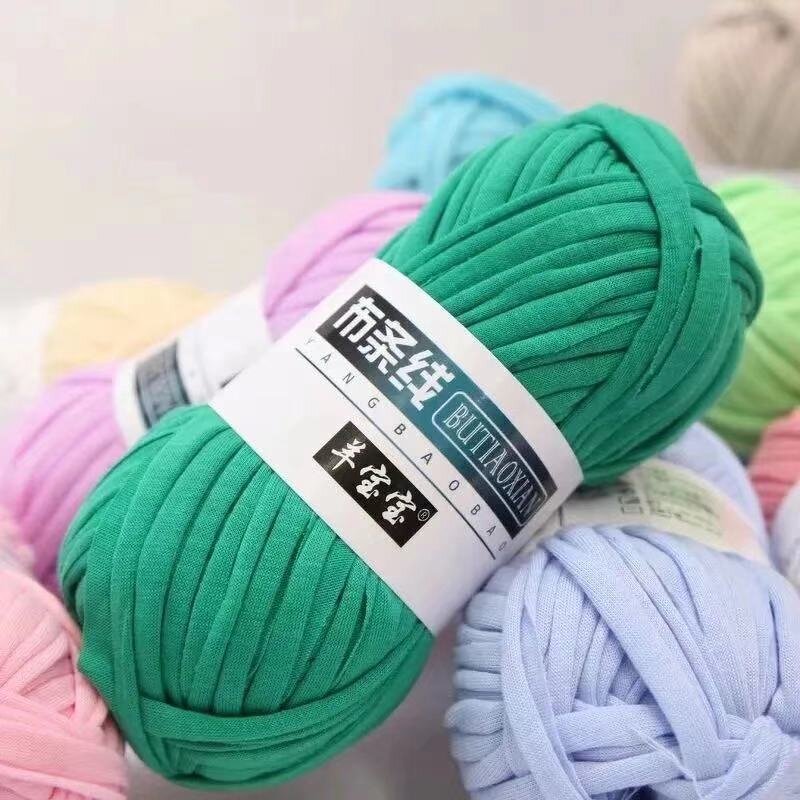 T-Shirt Yarn - Manufacturer - 100% Polyester Solid Color Fabric Crochet DIY