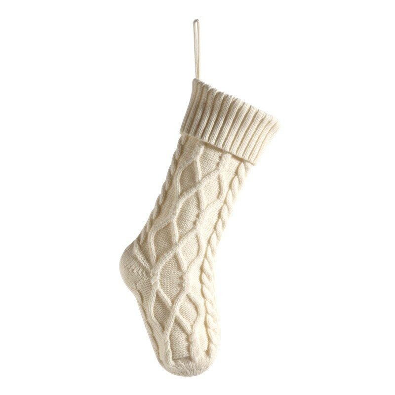 Christmas Stocking - Manufacturer - 2024 18" High Quality Cable Knit Novelty