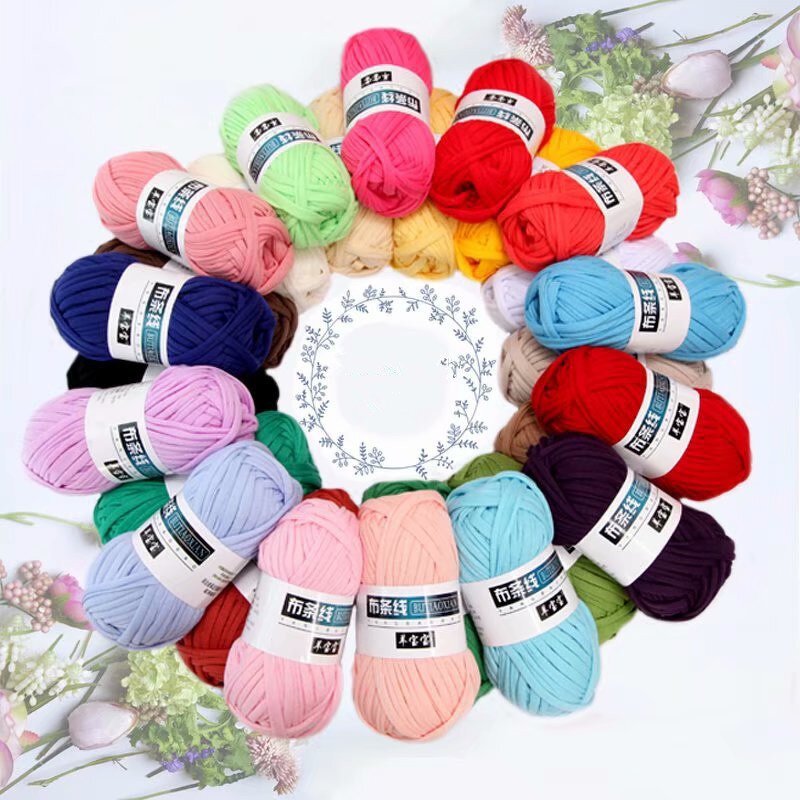 T-shirt Yarn - Manufacturer - Wholesale Solid Color Hand Knitting Crochet Yarn