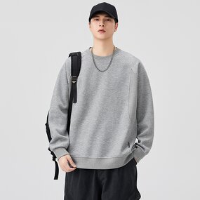 Men's Crewneck Sweater - Manufacturer - American Brand Heavy Solid All-Season