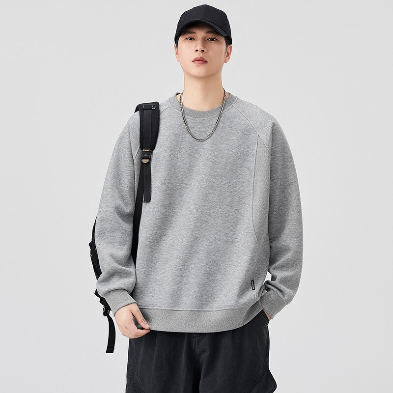 Men's Crewneck Sweater - Manufacturer - American Brand Heavy Solid All-Season