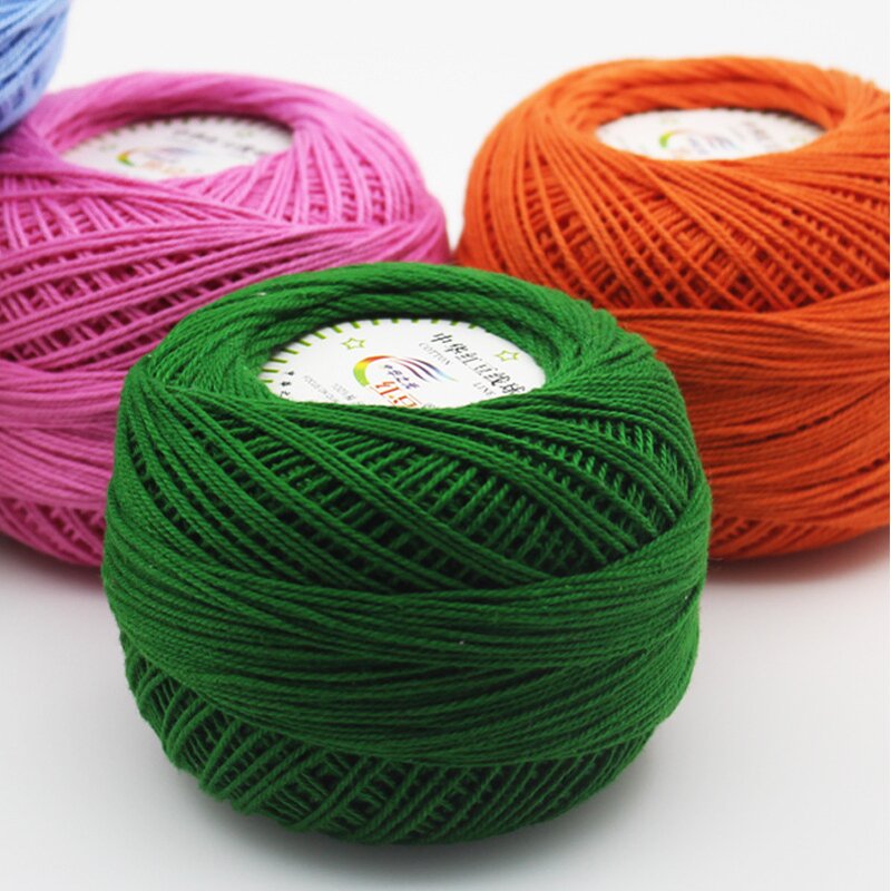 Lace Cotton Yarn - Manufacturer - 3# 100% Wholesale Crochet Knitting Sewing Embroidery