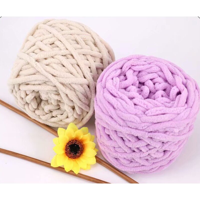 Chunky Chenille Yarn - Manufacturer - 7mm Polyester Blanket Scarf Shoes Crochet