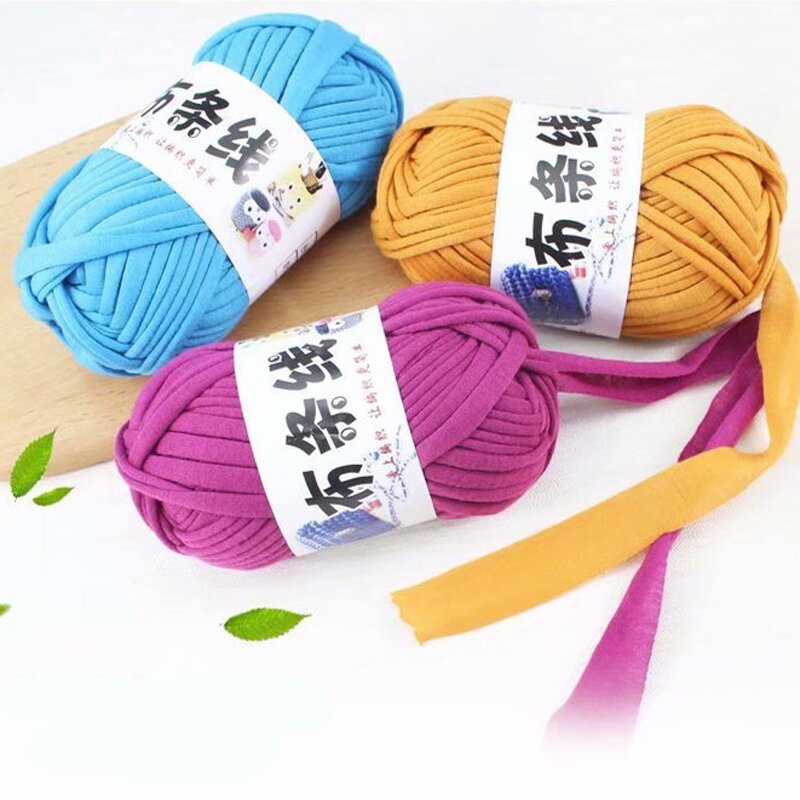 T-shirt Yarn - Manufacturer - 100% Polyester DIY Pet Bed Handbags Crochet