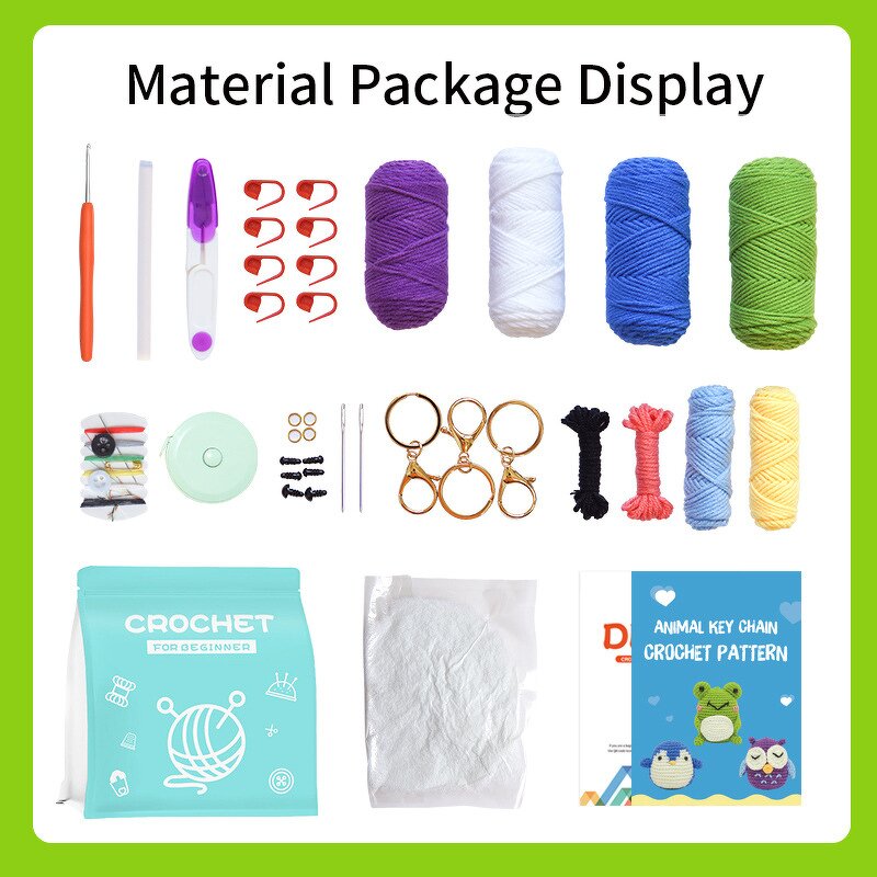 Crochet Starter Kit - Manufacturer - Beginner's Yarn DIY Knitting Adults Kids
