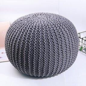 Cotton Pouf Sofa - Manufacturer - Wholesale Custom Round Large Hand Woven