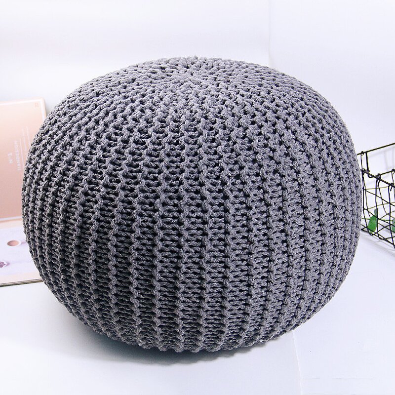 Cotton Pouf Sofa - Manufacturer - Wholesale Custom Round Large Hand Woven