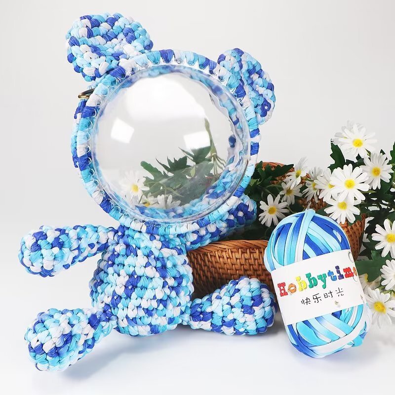 Elastic T-Shirt Yarn - Manufacturer - Super Soft Gradient Color Crochet Handbags