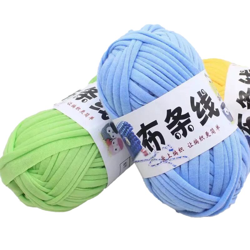 Polyester T-Shirt Yarn - Manufacturer - 100% Solid Color Dyed Fancy Crochet DIY