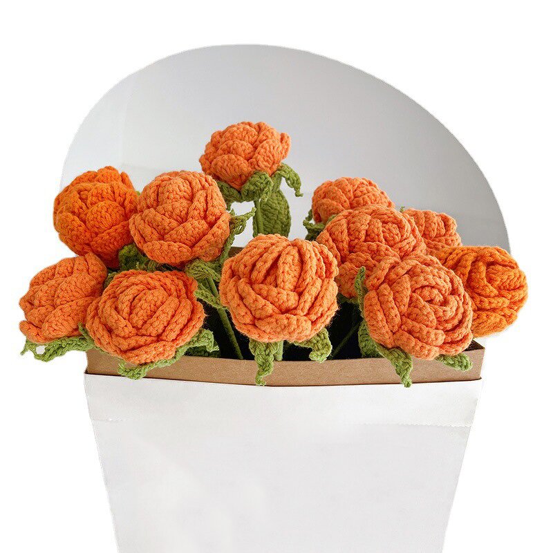 Crochet Rose Patches - Manufacturer - Multi-Color Handmade Valentine's Day Decor