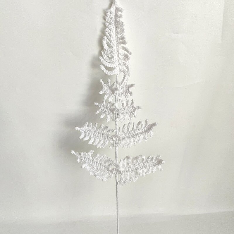 Crochet Flower Ornament - Manufacturer - 2024 Cute Knitted Spring Orchid Leaf