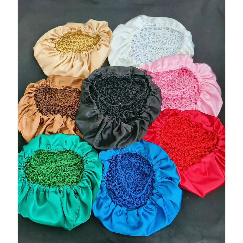 Muslim Bonnet Cap - Manufacturer - 2n1 Reversible Satin Hair Net Sleeping Cap