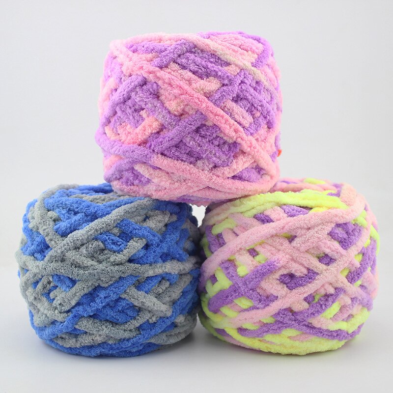 Baby Chenille Yarn - Manufacturer - 100g Wholesale Polyester Chunky Knit Crochet