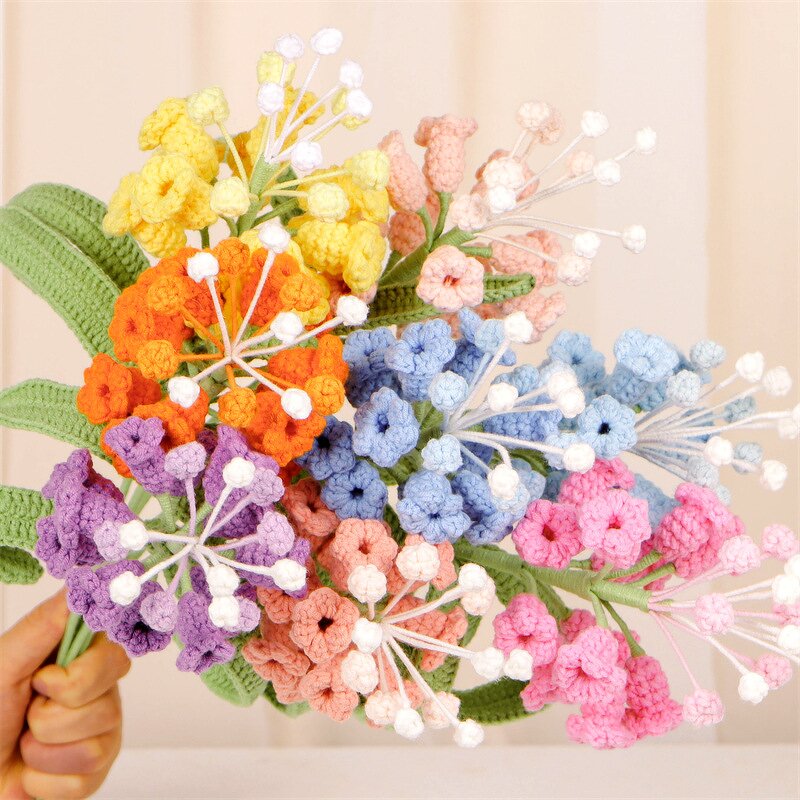 Crochet Flower Bouquet - Manufacturer - 2024 Hand Knitted Wind Hyacinth Home