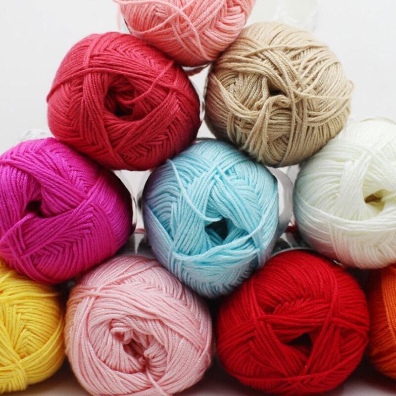 Bamboo Cotton Yarn - Manufacturer - High Quality Organic Baby 50g/ball Fancy