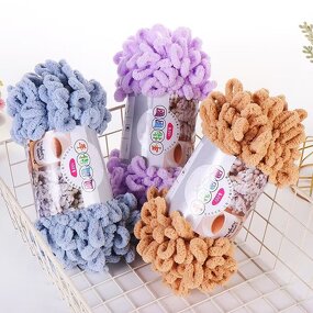Chunky Chenille Yarn - Manufacturer - Loop Yarn Hand Knitting Pillow Rug Thread