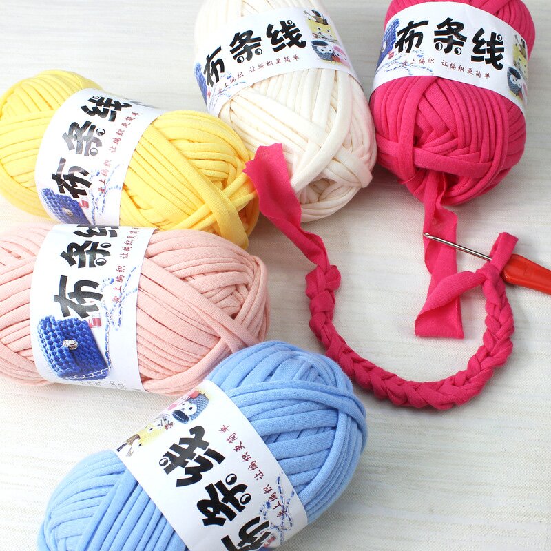 Polyester T-Shirt Yarn - Manufacturer - 100% Solid Color Dyed Fancy Crochet DIY