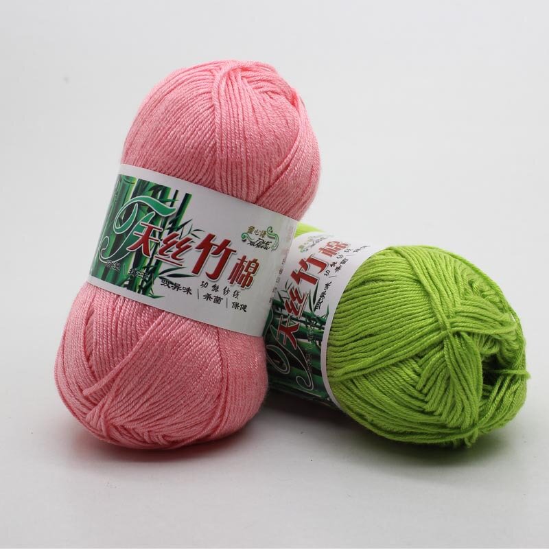 Bamboo Cotton Yarn - Manufacturer - Smooth Blended Hand Knitted Crochet DIY