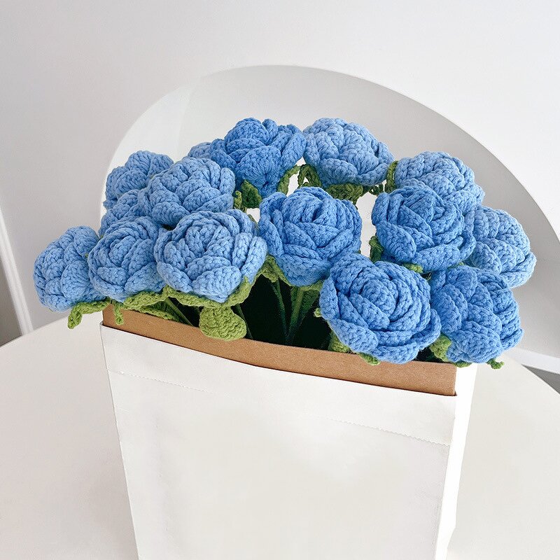 Crochet Rose Patches - Manufacturer - Multi-Color Handmade Valentine's Day Decor