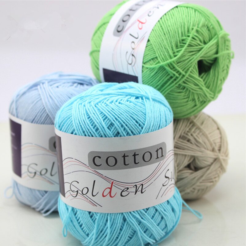 Pure Cotton Yarn - Manufacturer - 100% High Strength for Baby Sweaters Hand Knitting