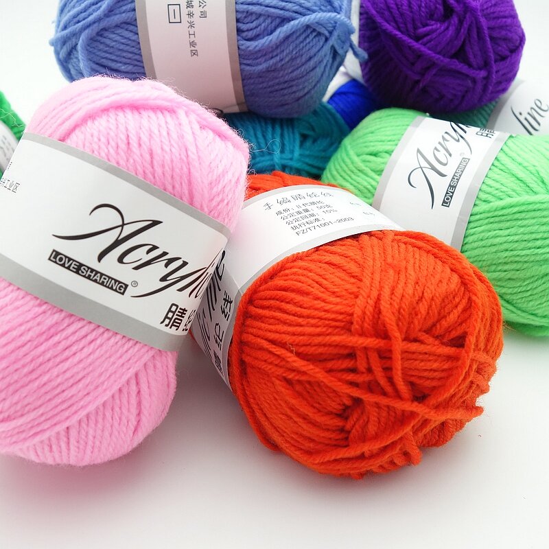 4 Ply Acrylic Yarn - Manufacturer - Factory Supply Hand Making Crochet Wholesale