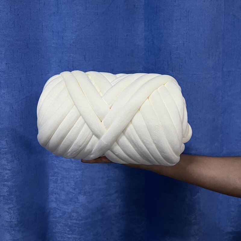 Velvet Tube Yarn - Manufacturer - 3cm Vegan Machine Washable Roving Chunky