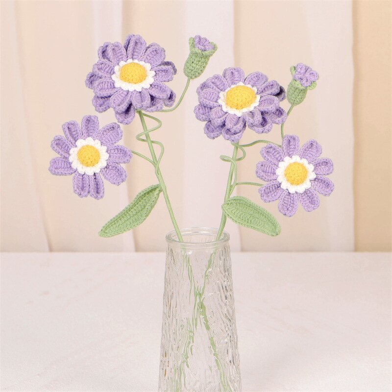 Crochet Flower Bouquet - Manufacturer - 2024 Hand Knitted Wind Hyacinth Home